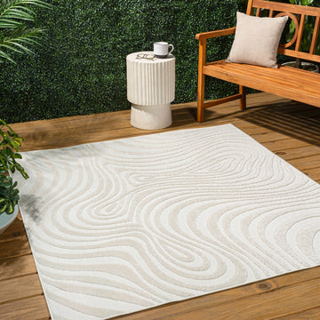 Maribo Abstract Groovy Striped Area Rug